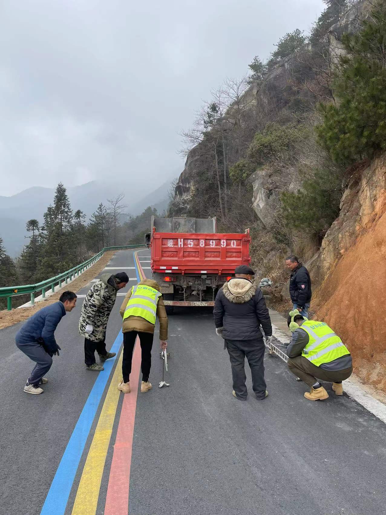 潛山外環(huán)路交工檢測(cè)